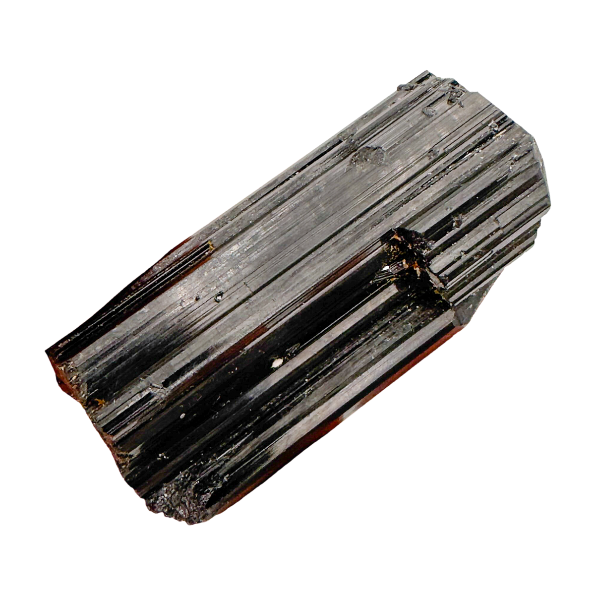 Black Tourmaline Raw Specimen, AAA grade, from Vakinankaratra, Madagascar, ninth view