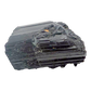 Raw black tourmaline specimen from Madagascar, alternate view