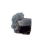 Raw black tourmaline specimen from Madagascar, AAA schorl crystal with vertical striations