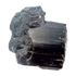 Raw black tourmaline specimen from Madagascar, AAA schorl crystal with vertical striations