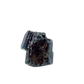 Raw black tourmaline specimen from Madagascar, alternate view