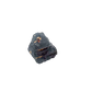Raw black tourmaline specimen from Madagascar, alternate view