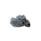 Raw black tourmaline specimen from Madagascar, alternate view