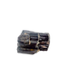 Raw black tourmaline specimen from Madagascar, AAA schorl crystal with vertical striations