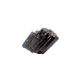 Raw black tourmaline specimen from Madagascar, alternate view