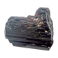 Raw black tourmaline specimen from Madagascar, alternate view