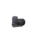 Raw black tourmaline specimen from Madagascar, AAA schorl crystal with vertical striations