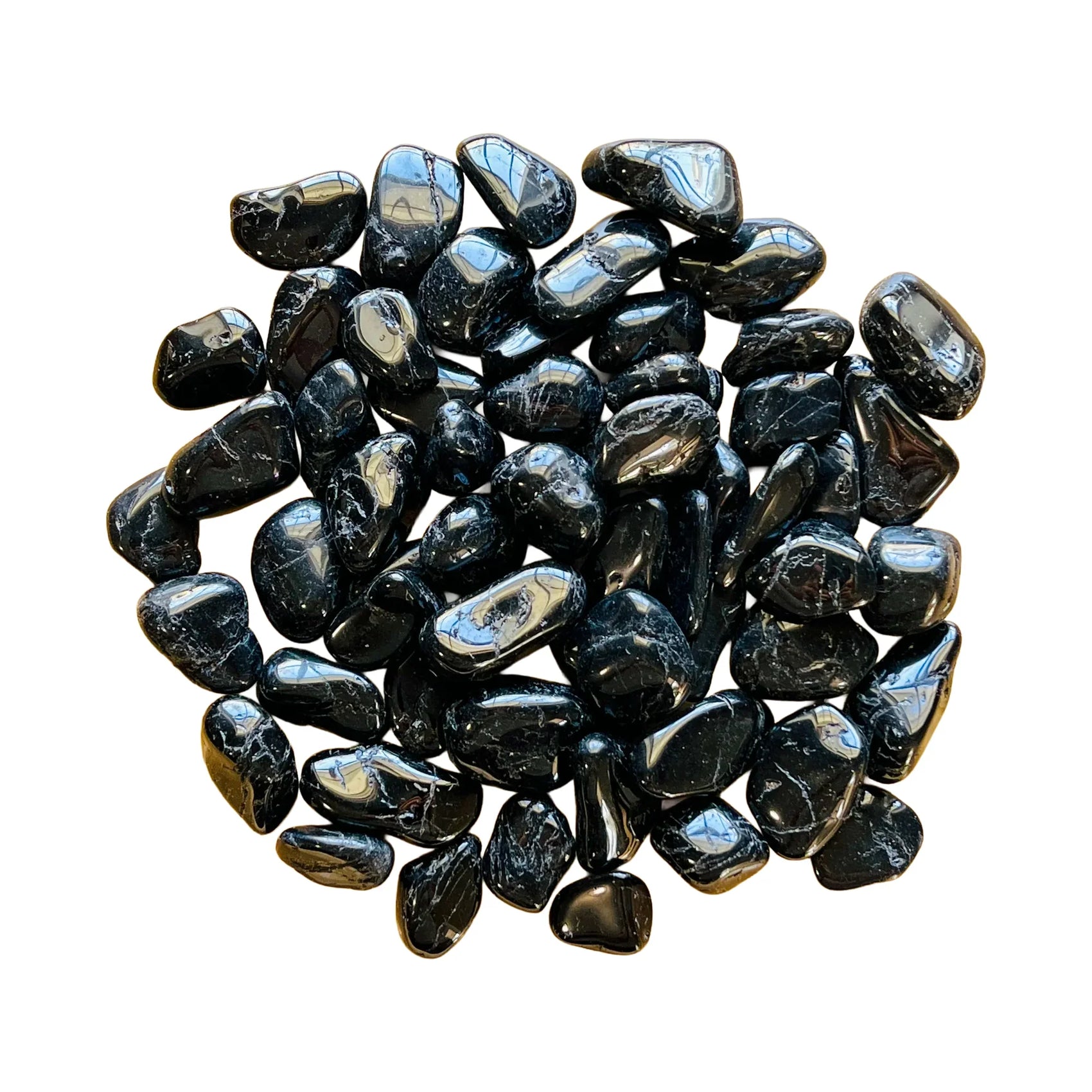 Black Tourmaline Crystals for Cleansing, Grounding & Protection — black polished, hand-selected AA Brazil-sourced