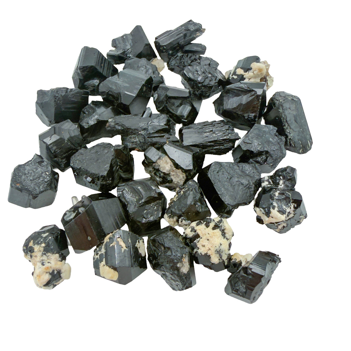 Black Tourmaline Raw Crystals, AA grade, 0.50 to 1.25 inch, from Erongo, Namibia