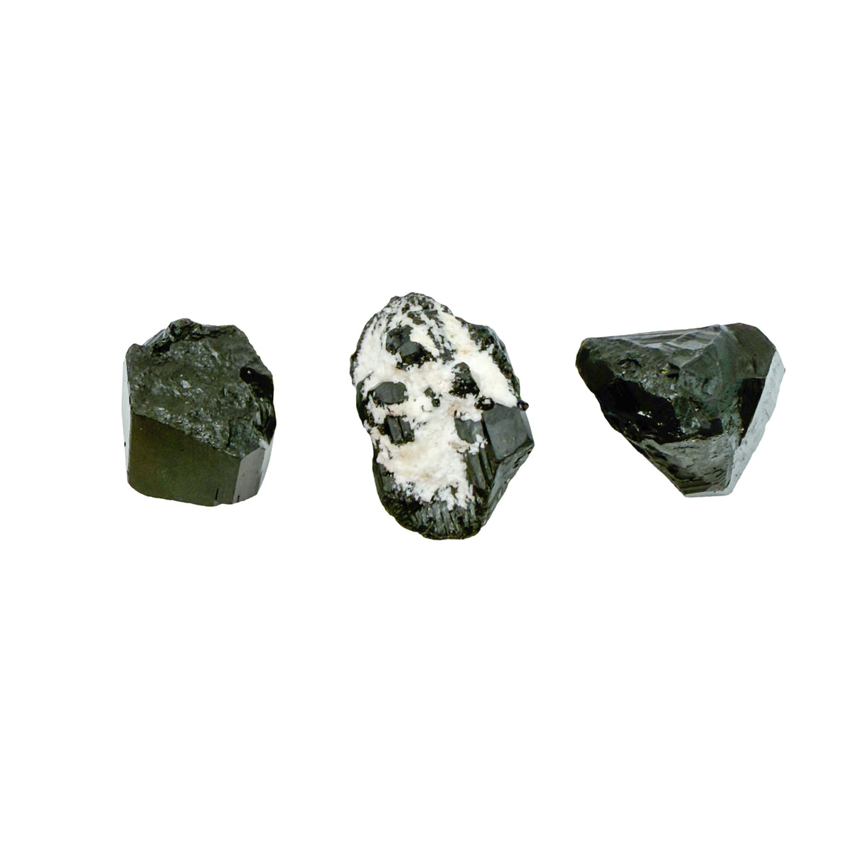 Fourth view of Black Tourmaline Raw Crystals, AA grade, 0.50 to 1.25 inch, from Erongo, Namibia