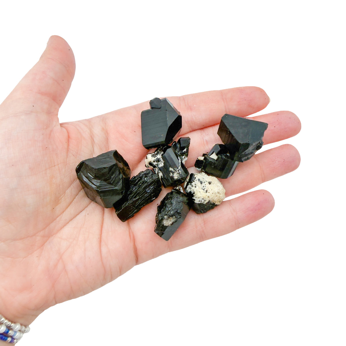 Sixth view of Black Tourmaline Raw Crystals, AA grade, 0.50 to 1.25 inch, from Erongo, Namibia