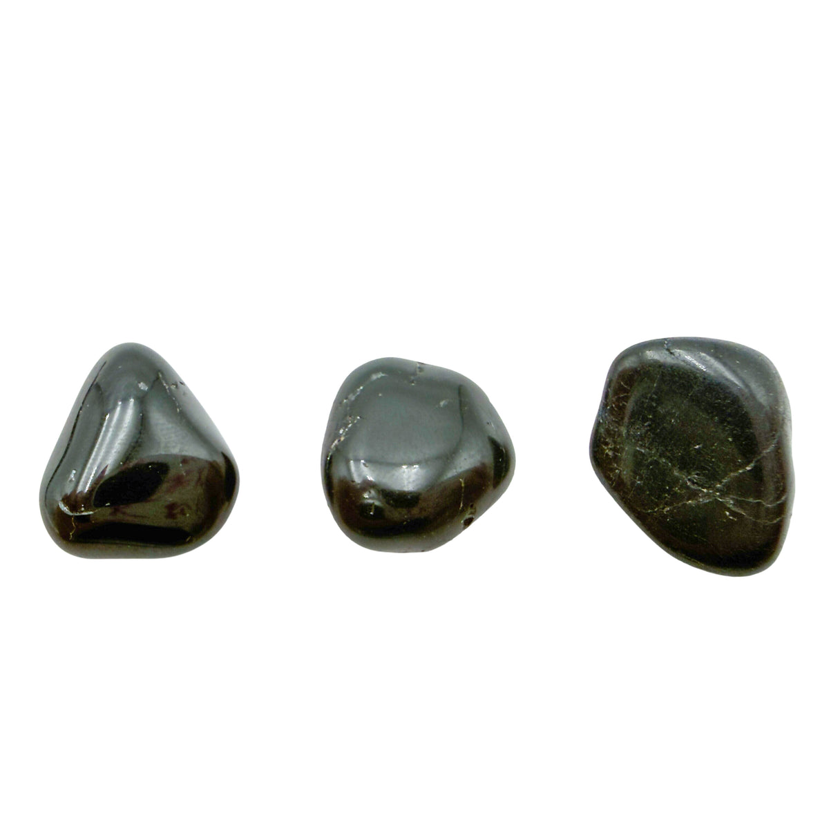 Fifth view of Black Tourmaline Tumbled Stones, AA grade, 0.75 to 1.25 inch, from Minas Gerais, Brazil