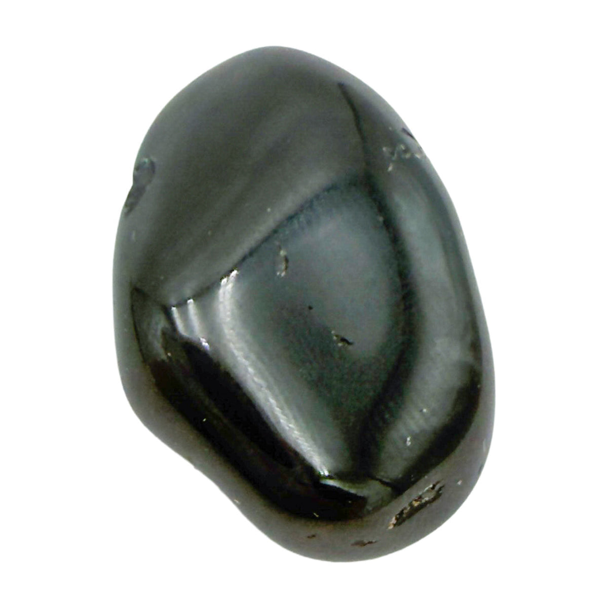 Seventh view of Black Tourmaline Tumbled Stones, AA grade, 0.75 to 1.25 inch, from Minas Gerais, Brazil