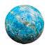 Polished Blue Apatite Spheres traditionally associated with Focus, Intuition & Manifestation — blue polished from Madagascar