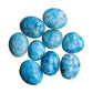 Blue Apatite Palm Stones for Focus, Intuition & Manifestation — blue smooth polished, hand-selected A from Madagascar