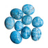 Blue Apatite Palm Stones for Focus, Intuition & Manifestation — blue smooth polished, hand-selected A from Madagascar