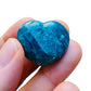 Back view of Grade AA Apatite heart showing natural surface