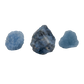 Three A Grade Blue Calcite raw stones from Madagascar