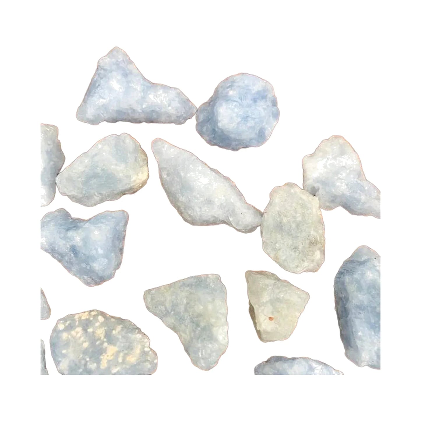 Blue Calcite raw stones from Madagascar, A grade