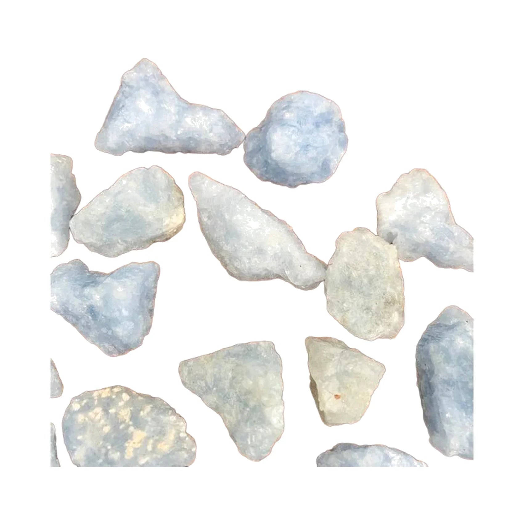 Blue Calcite raw stones from Madagascar, A grade