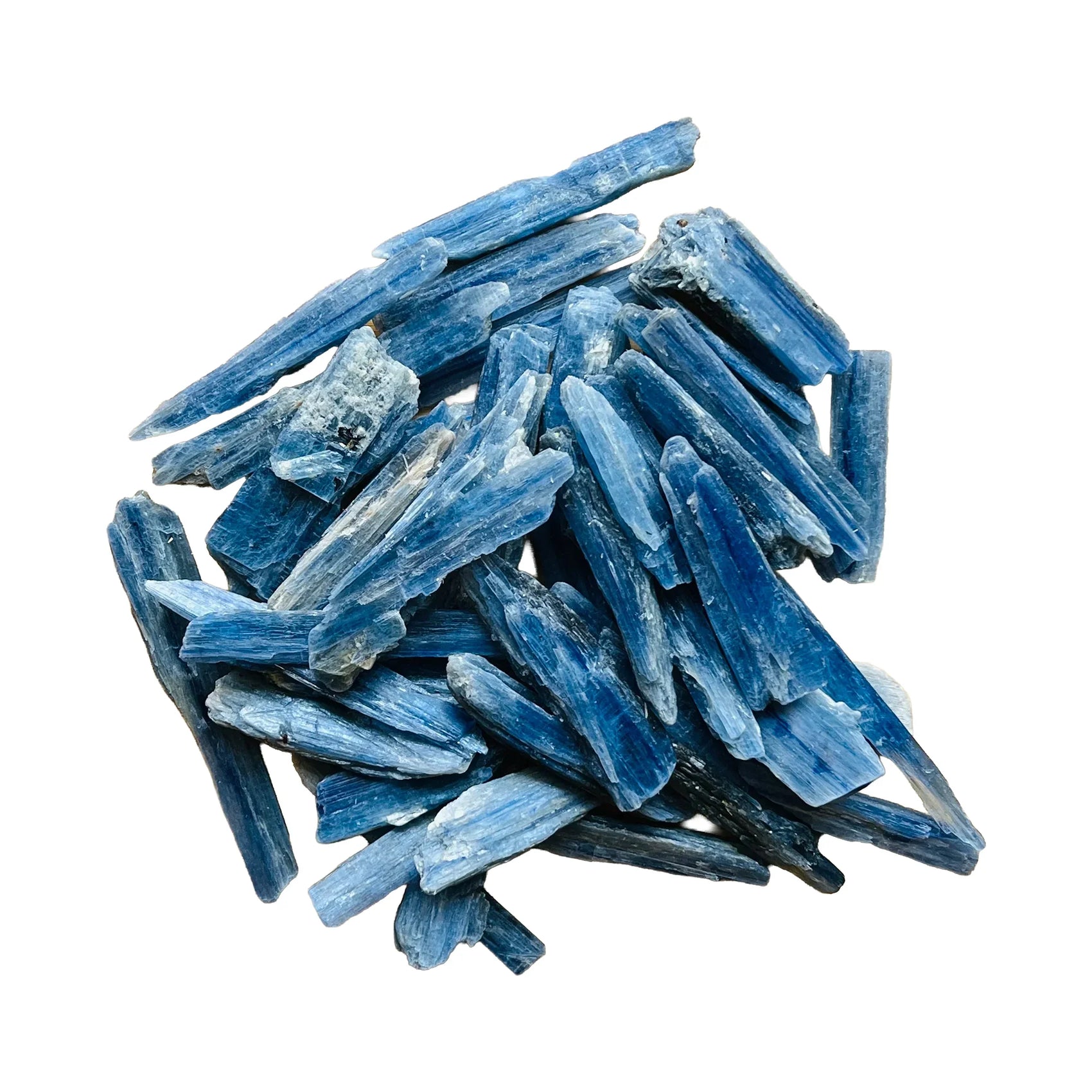 Raw Blue Kyanite Blades Crystals for Communication, Confidence & Focus — blue rough natural, hand-selected AA Brazil-sourced