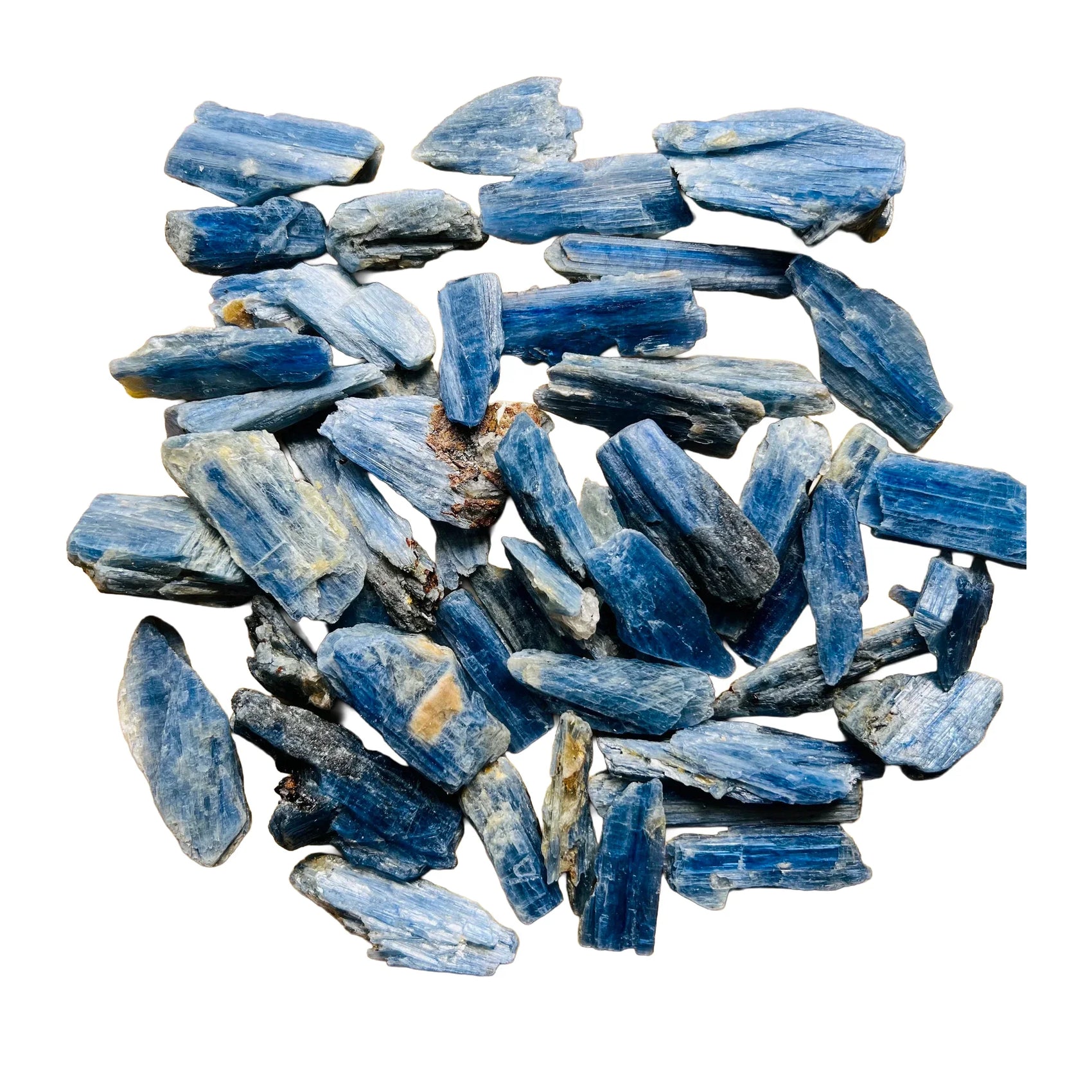 Blue Kyanite Blades Crystals for Communication, Confidence & Focus — blue rough natural, hand-selected AA from Brazil