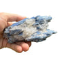 Back view of Grade AA Blue Kyanite cluster showing natural surface