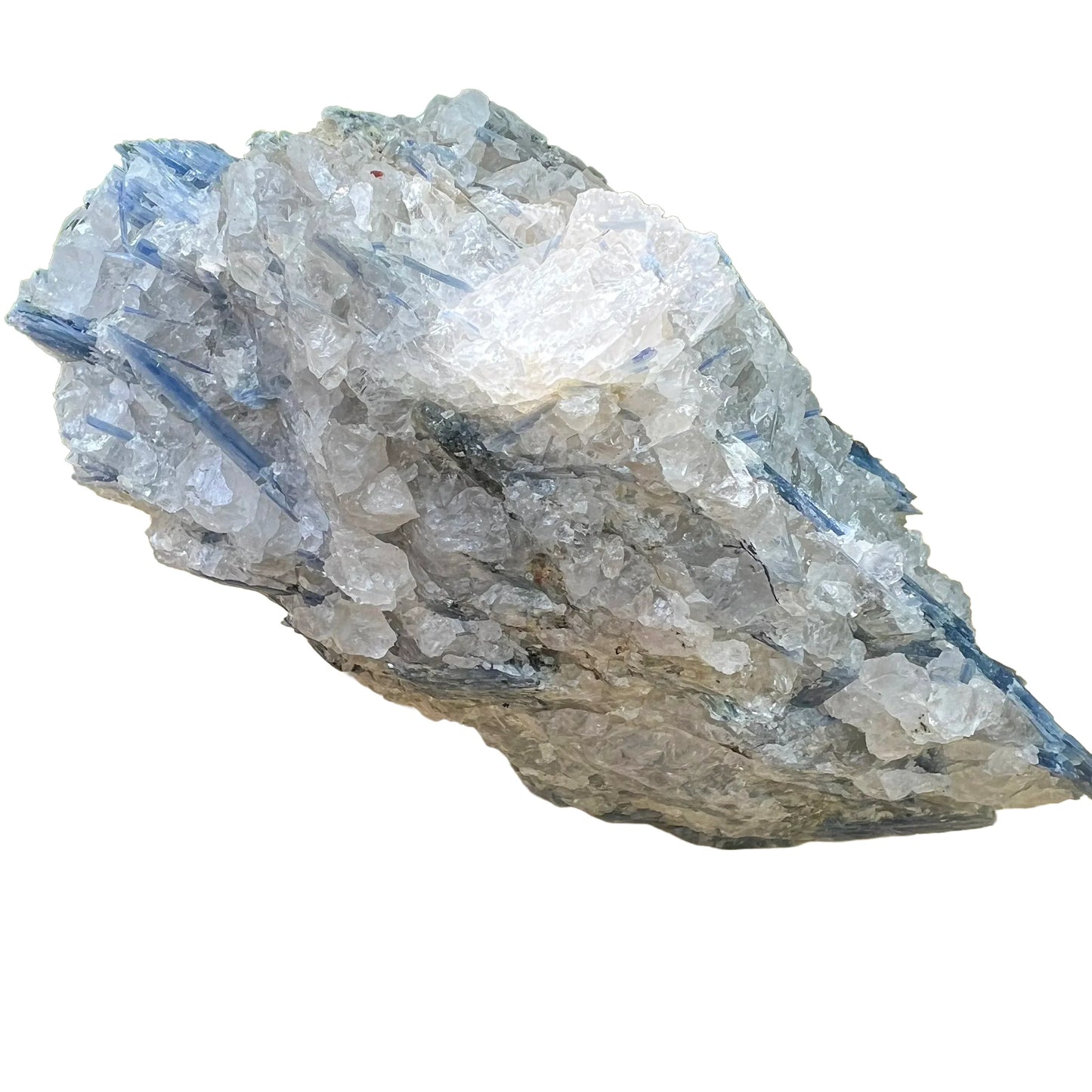 Reverse angle of Blue Kyanite specimen, kept close for Confidence and Meditation.