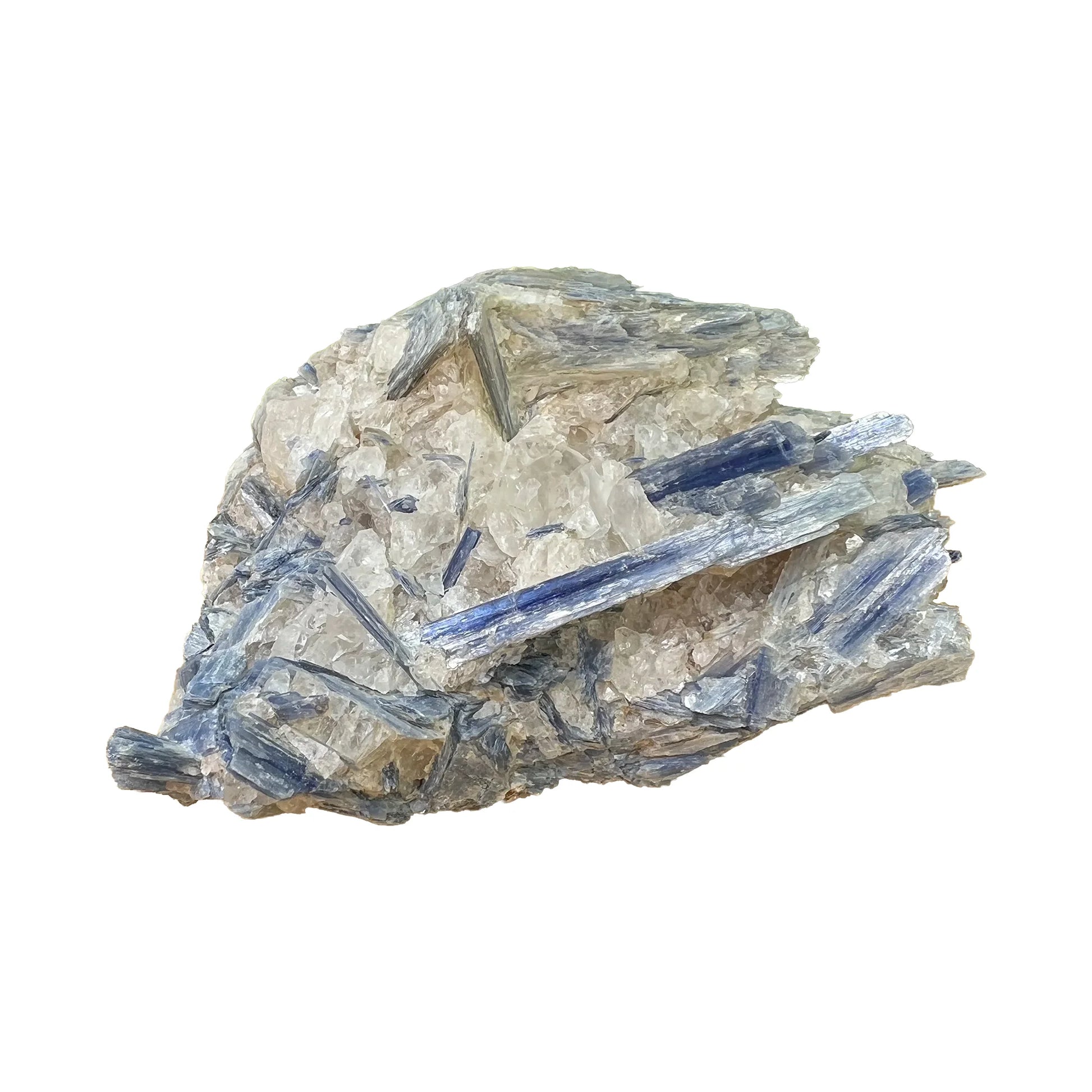 Raw Blue Kyanite Crystals traditionally associated with Communication, Confidence & Focus — blue rough natural, AA grade Brazil-sourced