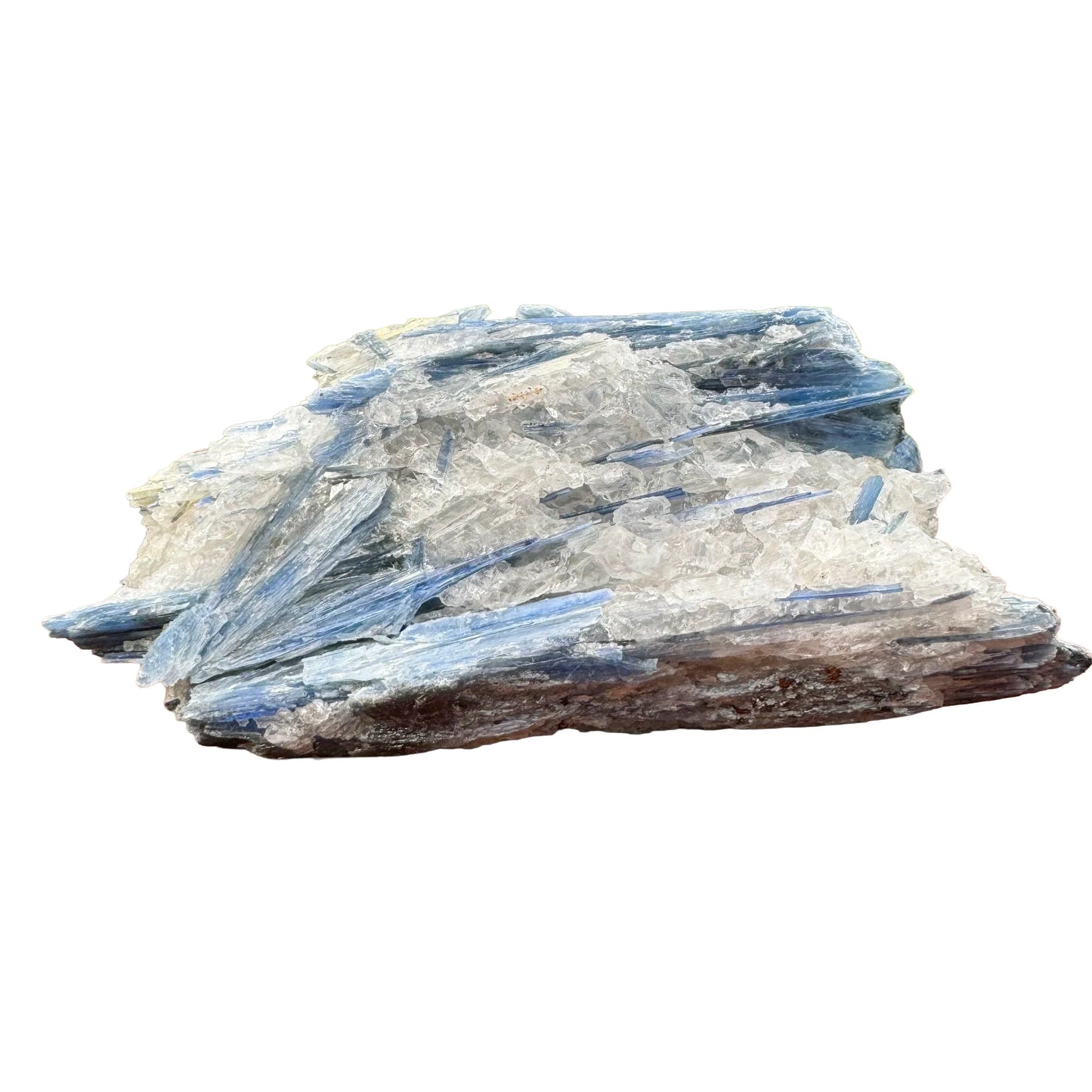 Lifestyle context of Blue Kyanite specimen, with form visible in context.