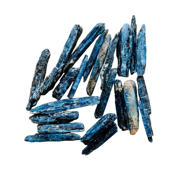 Raw Blue Kyanite Crystals for Communication, Confidence & Focus — blue rough natural, AA grade Zimbabwe-sourced