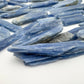 Edge-on view of Blue Kyanite raw stone, showing natural variation.