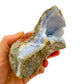 Base detail of Grade AA Blue Lace Agate geode
