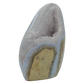 Close-up detail of Blue Lace Agate freeform showing natural banding