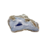 Blue lace agate raw geode from Malawi, AA grade, 5.48 inch piece with pale blue banded chalcedony in a natural cavity