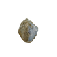 Blue lace agate raw geode, detail of pale blue lacy banding