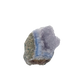 Blue lace agate raw geode from Malawi, AA grade, 4.29 inch piece with soft cloud-like blue banding