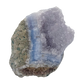 Blue lace agate raw geode from Malawi, AA grade, 4.29 inch piece with soft cloud-like blue banding