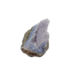 Blue lace agate raw geode from Malawi, uncut host rock framing the blue banded interior
