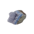 Blue lace agate raw geode, wide blue banded face across the open vug