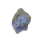 Blue lace agate raw geode, detail of pale blue lacy banding
