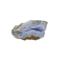 Blue lace agate raw geode from Malawi, AA grade, 4.85 inch piece with fine druzy lining a natural vug