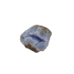 Blue lace agate raw geode from Malawi, blue banded cavity in uncut host rock