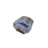 Blue lace agate raw geode from Malawi, blue banded cavity in uncut host rock