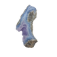 Blue lace agate raw geode from Malawi, AA grade, unusually long 8.01 inch slab with lacy blue banding