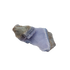 Blue lace agate raw geode from Malawi, AA grade, 6.43 inch piece with a broad open cavity of blue druzy