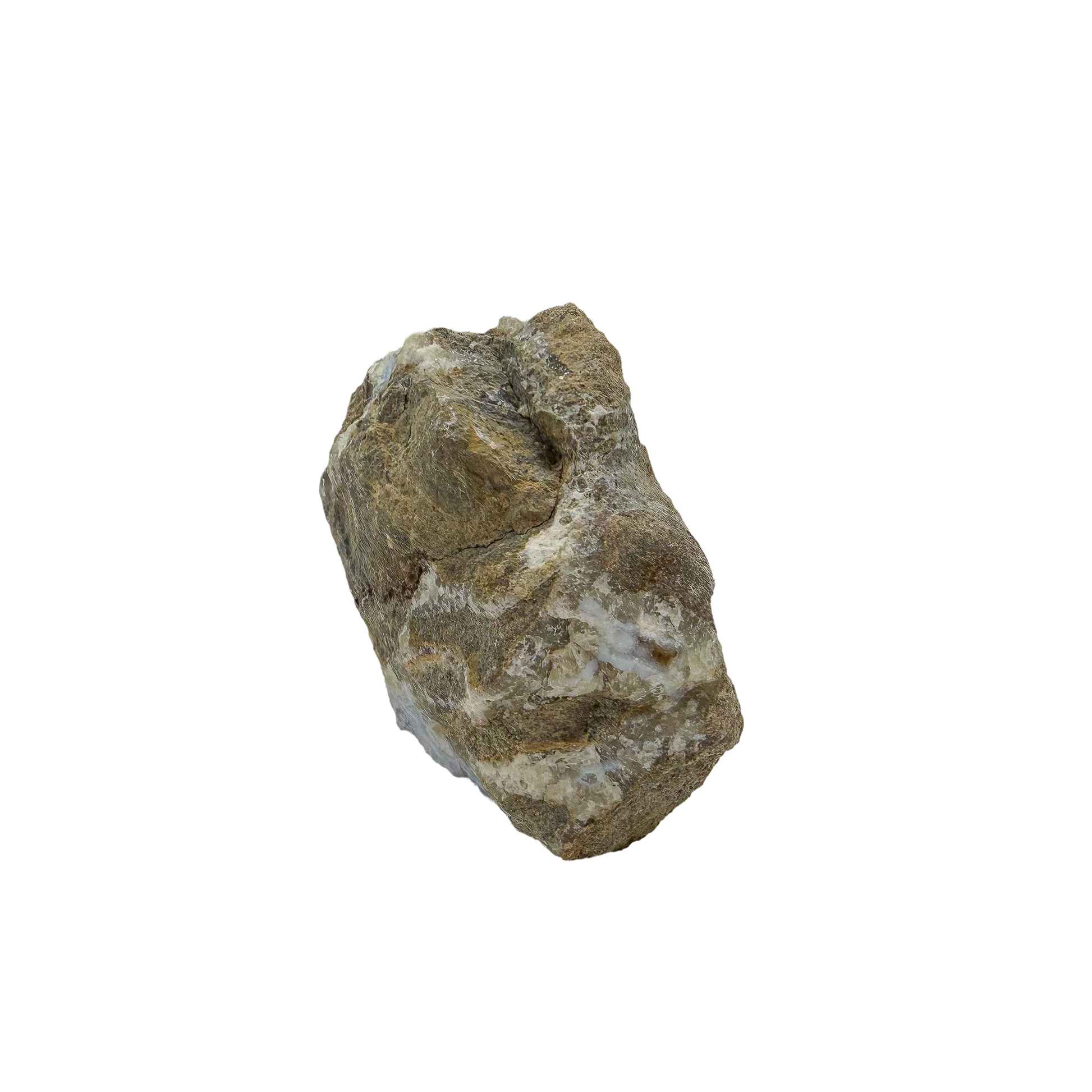 Blue lace agate raw geode, rough exterior of the uncut piece