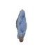 Blue lace agate raw geode, fullest blue coverage across the open cavity
