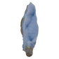 Blue lace agate raw geode, fullest blue coverage across the open cavity