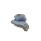 Blue lace agate raw geode from Malawi, long banded seam in uncut host rock